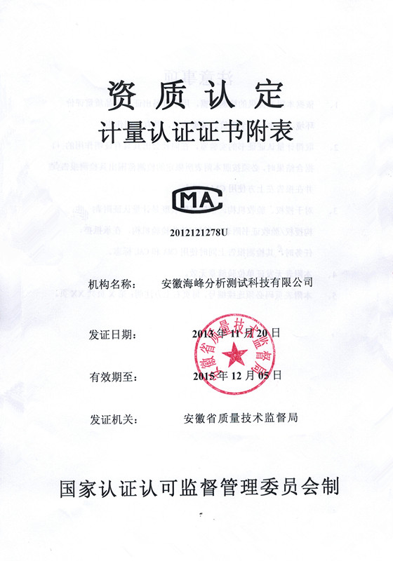 我司順利通過計量認(rèn)證擴項評審